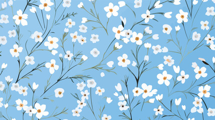Gentle bright tiny flowers pattern for summer.