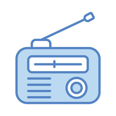 Radio icon vector stock illustration