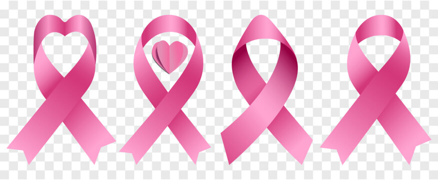 Listones rosas del D&iacute;a Internacional de lucha contra el C&aacute;ncer de mama