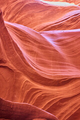 Slot Canyon Erosion Patterns in Warm Hues