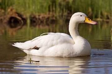 Fototapeta premium Large white heavy duck 