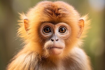 Naklejka premium Monkey Portret 