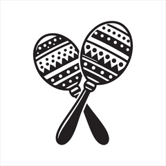 Cinco de Mayo Maracas Vector