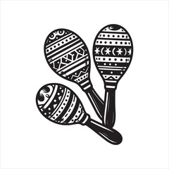 Cinco de Mayo Maracas Vector