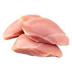 3D Rendering of a Chicken Raw Meat on Transparent Background - Ai Generated