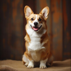 portrait of a corgi dog