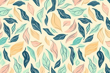 Abstract pastel colors grace this random hand-drawn pattern background.

