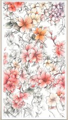 Floral print background