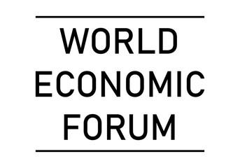 icono del foro mundial económico. 