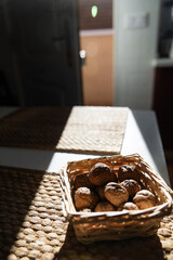 Dried fruits in kitchen packed and in ready-to-eat containers