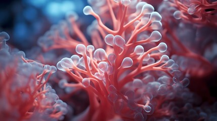 Fototapeta na wymiar Beautiful coral in the sea. Close-up macro photo.