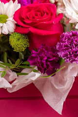 a gift bouquet of flowers for congratulations