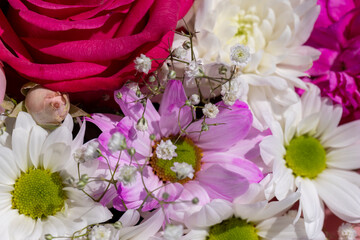 a beautiful bouquet combined with different flowers