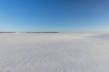drifts of white pure snow after a snowfall, beautiful white snow