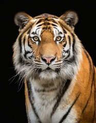 Naklejka premium tiger on black