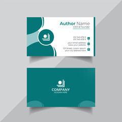 Vector clean style modern business card template design or visiting card design