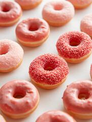 colorful donuts on background