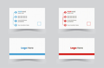  Business cards Modern business cards templates.Business card template design with front and back presentation. modern Luxury Business card design template. business  visiting card design with   compa © MDMursalin