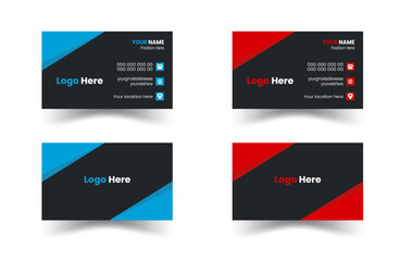 Business cards Modern business cards templates.Business card template design with front and back presentation. modern Luxury Business card design template. business  visiting card design with   compa © MDMursalin