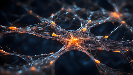  Neural Network  - obrazy, fototapety, plakaty
