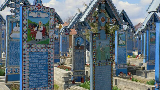 Funny Messages On Tombstones At Sapanta Merry Cemetery, Romania