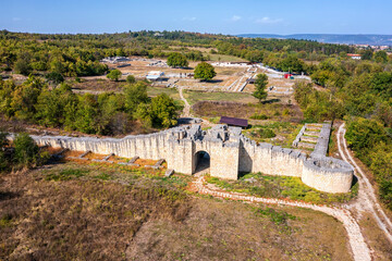 The south wall of Ancient fortress Veliki Preslav, Bulgaria