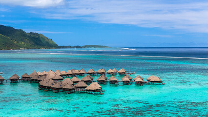 Luxury overwater bungalow in Bora Bora, French Polynesia