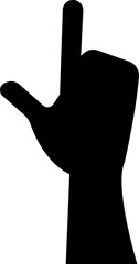 Hand gestures flat icon. Included, fingers interaction, pinky swear, forefinger point, greeting, pinch, hand washing, emojis, gestures, stickers, emoticons black vector isolated transparent background