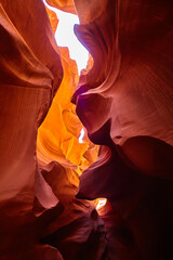 Antelope Canyon Warm Hues and Light Play, Arizona