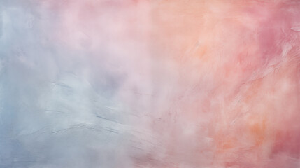 Red, orange and blue texture background of wall with small imperfections and plaster uneven paint