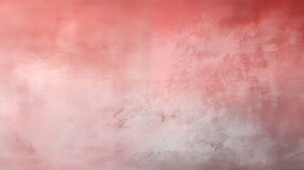 Red texture background of wall with small imperfections and plaster uneven paint