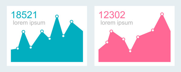 set of infographics diagrams