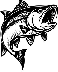 Fish icon isolated on white background