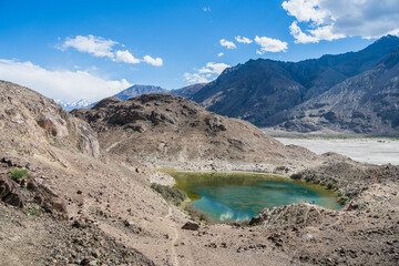 Lake Yarab Tso, Nubra Valley, Himalaya Mountains, Ladakh, India
