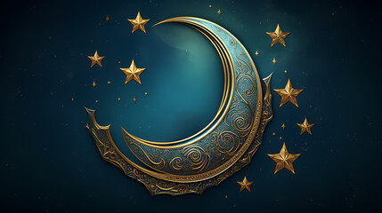 Naklejka premium Ramadan background with mosque or lantern illustration