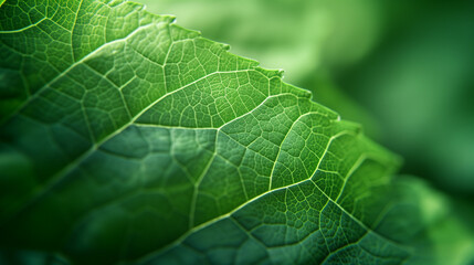 lettuce leaves in close-up of green color
