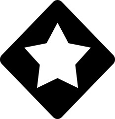 star icon on black background