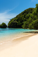 Scenic island destination in the South Pacific Ocean