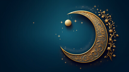 Obraz na płótnie Canvas Glowing background for muslim feast in holy month of Ramadan Kareem