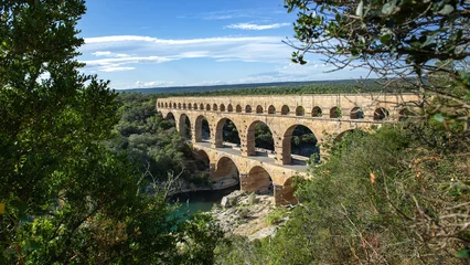 Crédence de cuisine en verre imprimé Pont du Gard Pont du Gard