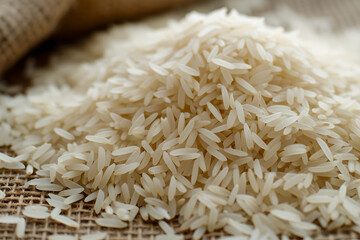 Basmati rice in a bag