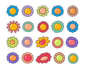 Bud flower plant. Nature and spring. Hand drawn style. Vector drawing. Collection of design elements.