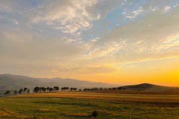 Obraz premium Sunset in the mountains