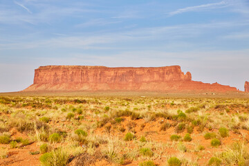 Monument Valley Mesa in Desert Landscape, Arizona