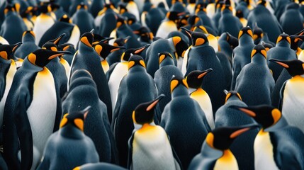  a large group of penguins standing next to each other in the middle of a large group of penguins standing next to each other in the middle of a large group.