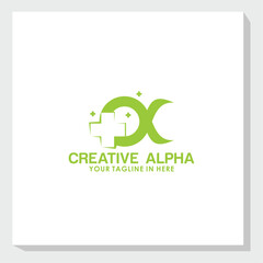 alpha logo design vector, business logo inspiration