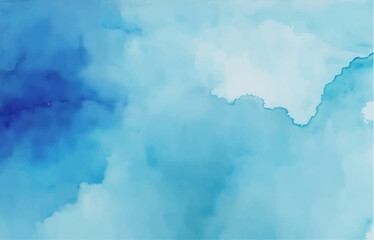 Abstract light blue watercolor for background	