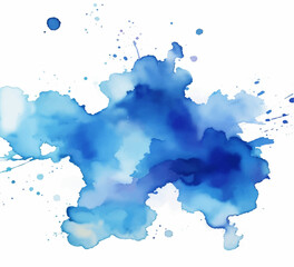 Abstract blue watercolor background. Watercolor splash	