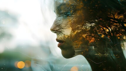 Double Exposure Drama: Contrasting Emotional States in Ultra Realistic 8K | Smartphone Camera | AdobeStock"