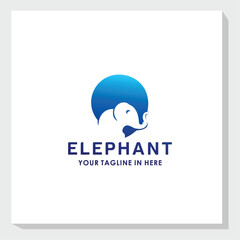 elephant logo design vetor, animal logo inspiration